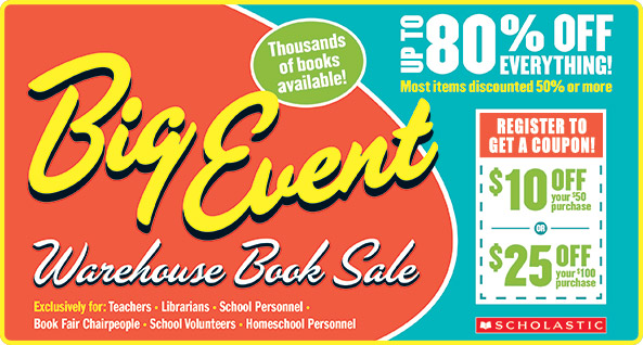 Family Events SF Bay Area: Scholastic Book Fairs' Warehouse Sale